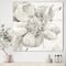 Designart - Indigold Grey Peonies III - Farmhouse Canvas Artwork